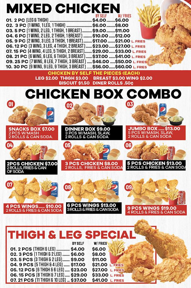Kennedy Fried Chicken Pizza Juice & Smoothies Menu image 3